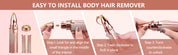 Flawless Precision Eyebrow Trimmer – 2-in-1 Electric Eyebrow Razor & Facial Hair Remover, Portable Cordless Shaver for Sensitive Skin