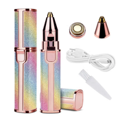 Flawless Precision Eyebrow Trimmer – 2-in-1 Electric Eyebrow Razor & Facial Hair Remover, Portable Cordless Shaver for Sensitive Skin