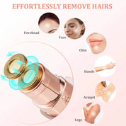 Flawless Precision Eyebrow Trimmer – 2-in-1 Electric Eyebrow Razor & Facial Hair Remover, Portable Cordless Shaver for Sensitive Skin