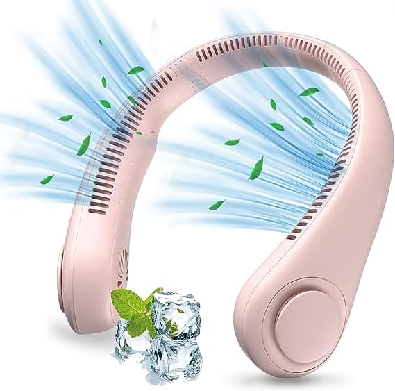 MXTY Portable Neck Fan | Hands-Free Bladeless Wearable Cooling Fan (Rechargeable)