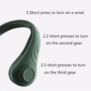 MXTY Portable Neck Fan | Hands-Free Bladeless Wearable Cooling Fan (Rechargeable)