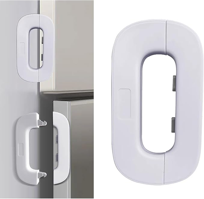 MXTY Premium Child Safety Fridge Lock – Hands-Free Automatic Refrigerator & Cabinet Door Latch