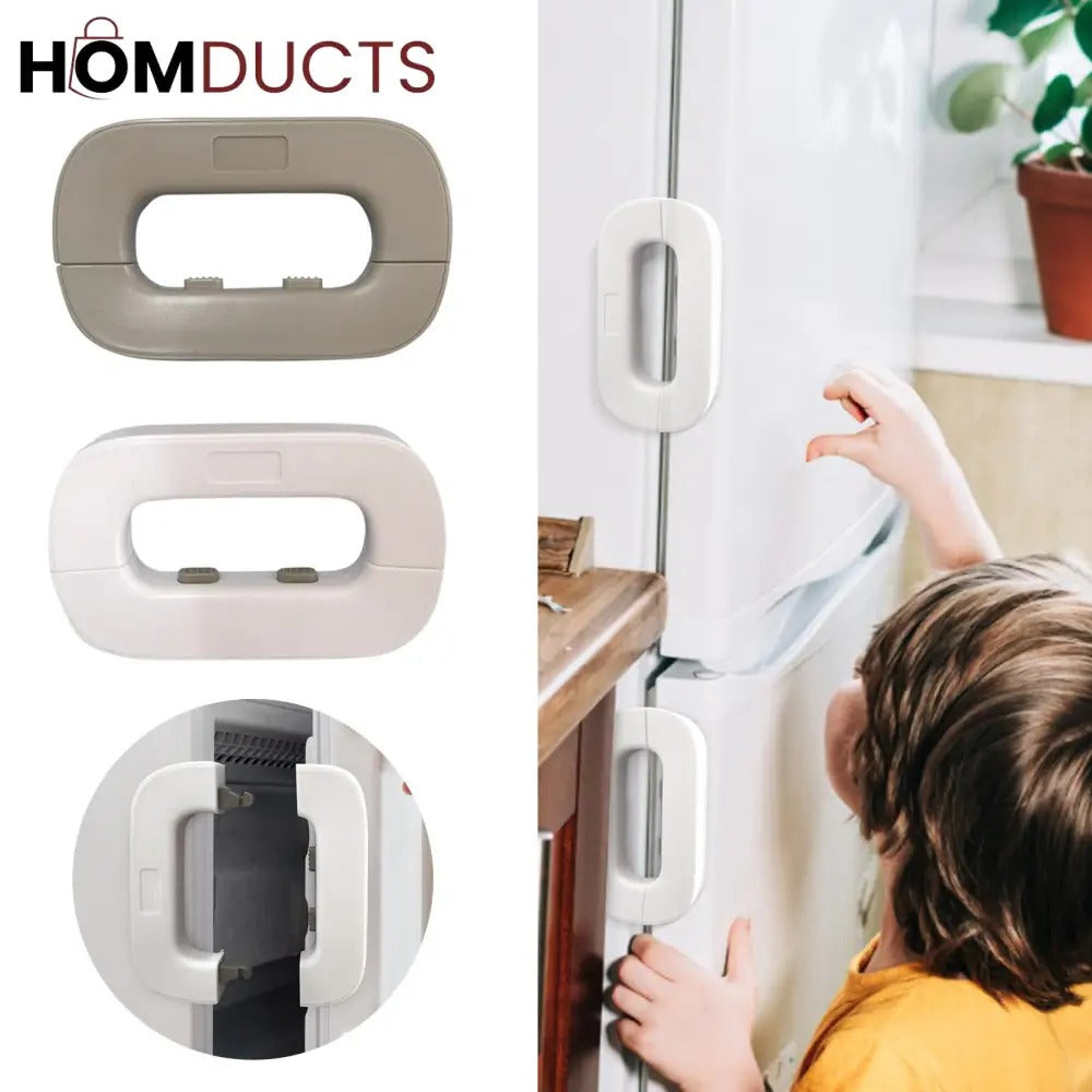 MXTY Premium Child Safety Fridge Lock – Hands-Free Automatic Refrigerator & Cabinet Door Latch