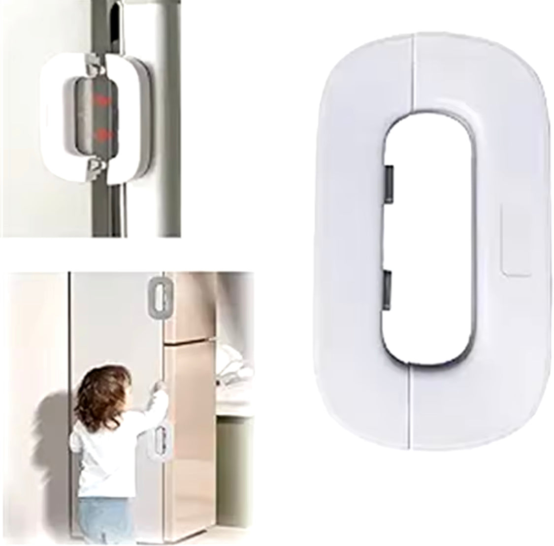 MXTY Premium Child Safety Fridge Lock – Hands-Free Automatic Refrigerator & Cabinet Door Latch