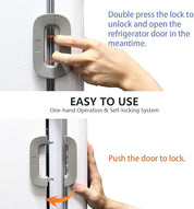 MXTY Premium Child Safety Fridge Lock – Hands-Free Automatic Refrigerator & Cabinet Door Latch