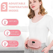 Portable Period Cramp Relief Heating Belt for Women – Electric Rechargeable Menstrual Heating Pad with Massage for Belly, Waist & Lower Back Comfort