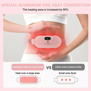 Portable Period Cramp Relief Heating Belt for Women – Electric Rechargeable Menstrual Heating Pad with Massage for Belly, Waist & Lower Back Comfort