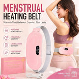 Portable Period Cramp Relief Heating Belt for Women – Electric Rechargeable Menstrual Heating Pad with Massage for Belly, Waist & Lower Back Comfort